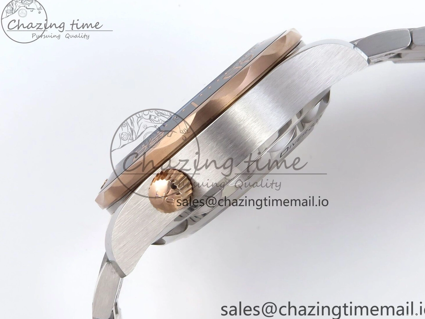 0111 Seamaster 300m Chrono SS YG OMF 1:1 Best Edition Blue Dial on SS YG Bracelet A Popular 7685